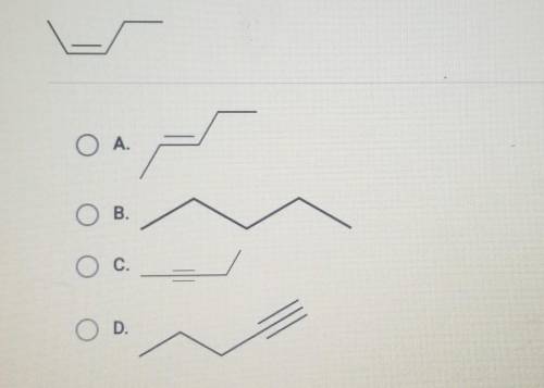 Which shows an isomer of the molecule below?​