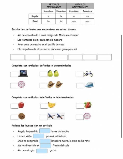Can someone please help me with this Spanish worksheet. I attached the photo.