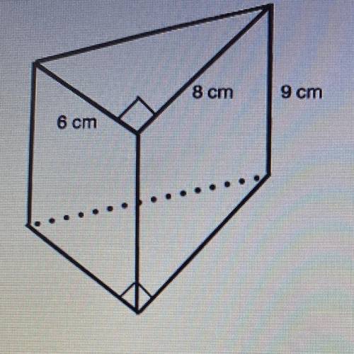 What is the volume abs total surface area?? PLEASE HELP ME THIS IS A QUIZ