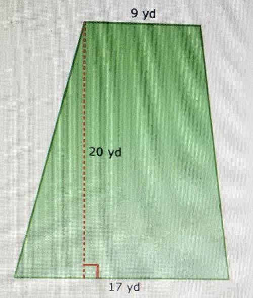 What is the area? in square yards.​