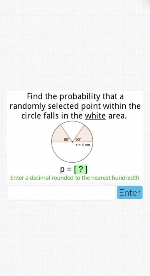 Find geometric probability​