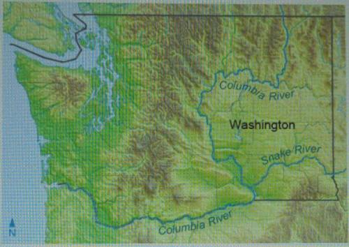 What physical feature lies just north of where the Snake and Columbia Rivers meet?

the Cascade Ra