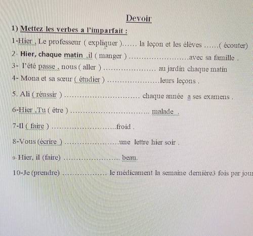 Help in French plz I don't know a dam thing ​