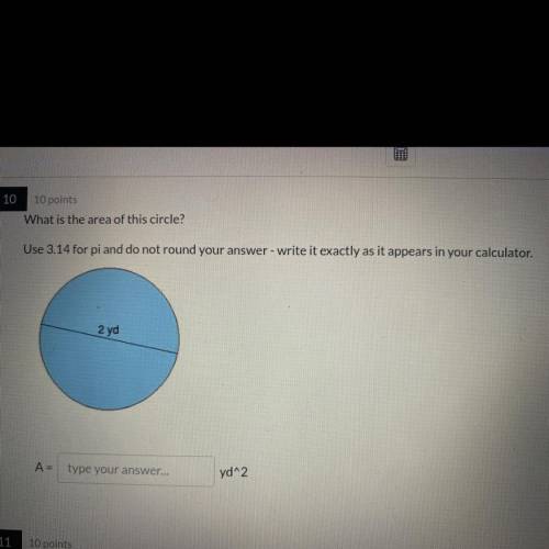 What is the area of 2 yds