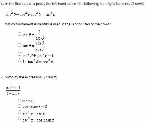 PLEASE HELP ASAP 30 POINTS

1. In the first step of proof, the left-hand
