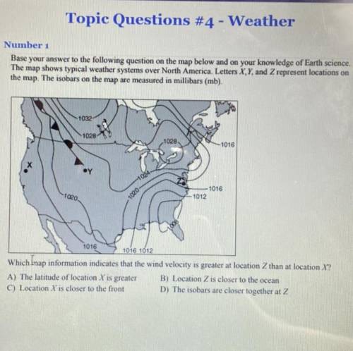 Which Inap information indicates that the wind velocity is greater at location Z than at location X