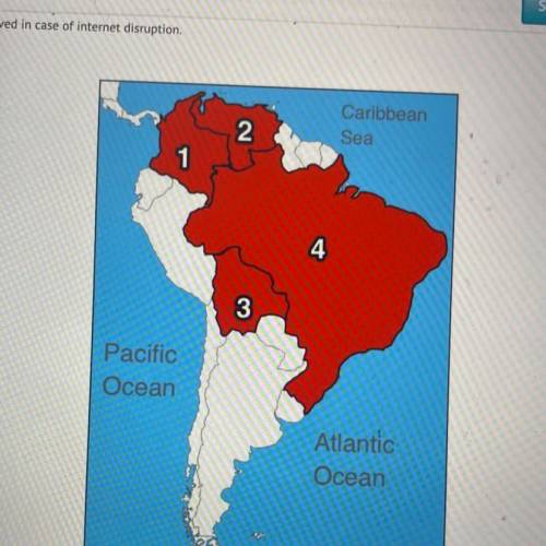 Which country is NOT labeled on this map?

A)
Bolivia
B)
Colombia
C)
Panama
D)
Venezuela