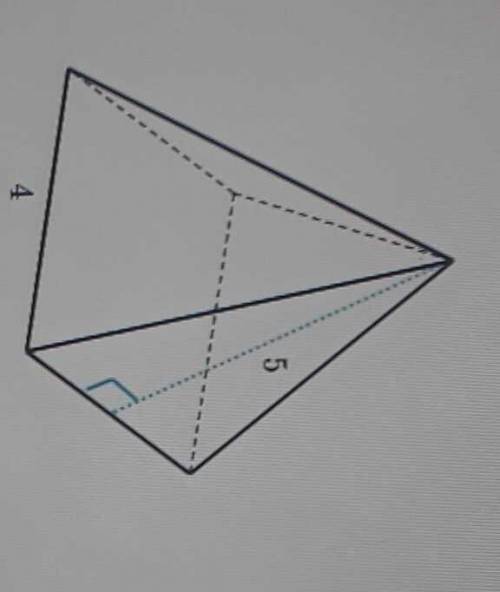 Which expression can be used to find the surface area of the following square pyramid?​