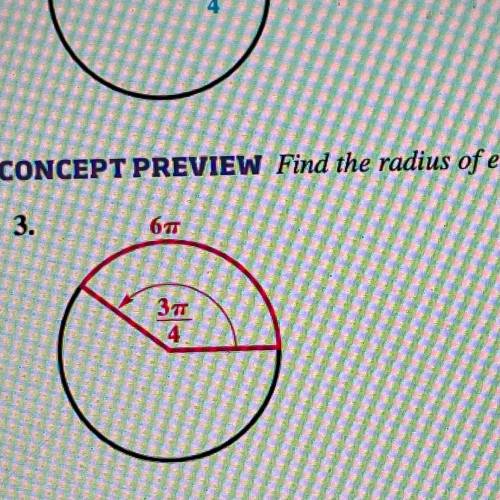Find the radius of each circle. ASAP please with work thank you