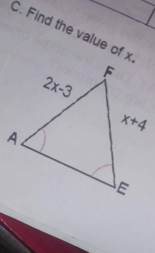 Find the value of x. with solution, plss ​