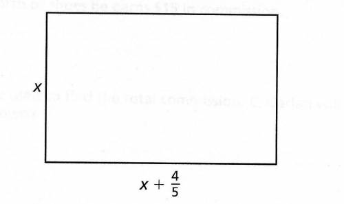 Explain how the expression 2(2x+4/5) also represents the perimeter of the rectangle.