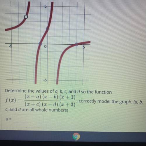 Please help find the values of a,b,c