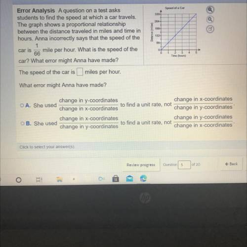 PLEASE HELPP

Error Analysis: A question on a test asks students to find the speed at which a car