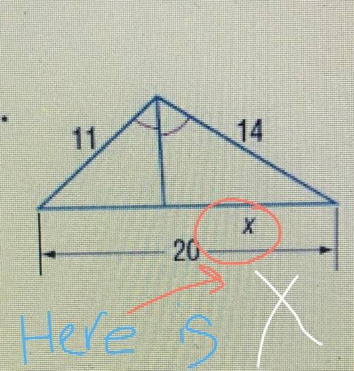 Find x.
please help with this question