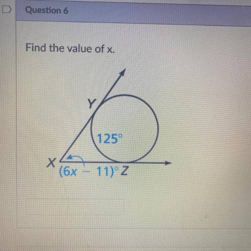 Find the value of x.
Pleaseee helpppp !!!