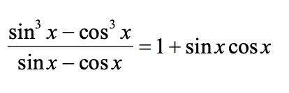 Prove/verify the following trigonometric identity: