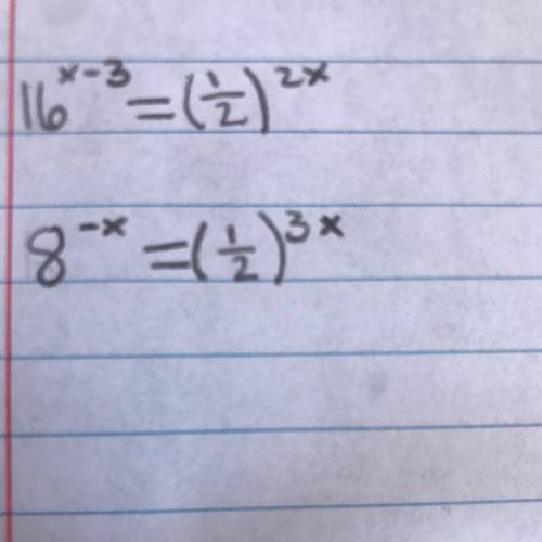 Can see please help me with the 2 equations (in the picture) find x