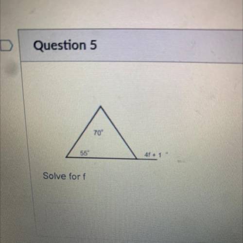 Solve for Angle number f ?