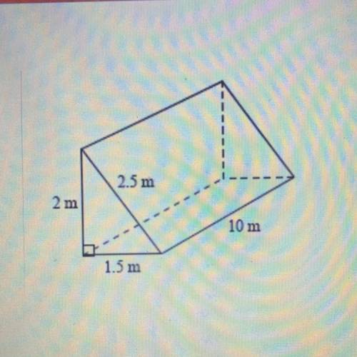 What’s the total surface area of the triangle prism