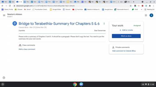 Bridge of Terabithia summary for chapters 5 & 6 PLEASE HELP ME I NEED HELP PLEASE =( ASAP