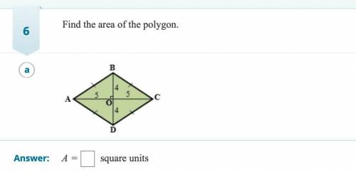 Find the area of the polygon.