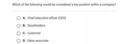Help me please.. there is no option on here for Human Resources principals, so I jus clicked busine