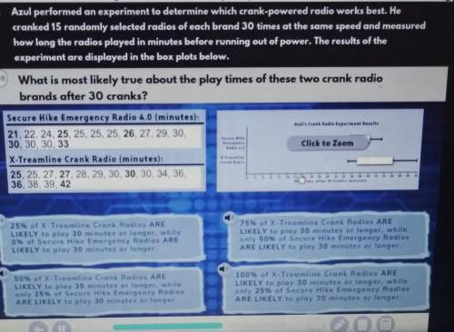 Arul performed an experiment to determine which crank powered radio works best. He cranked 15 rando