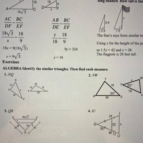 Can someone help me with problems 1 and 2 please