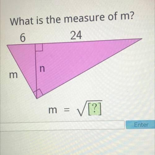 What is the measure of m?