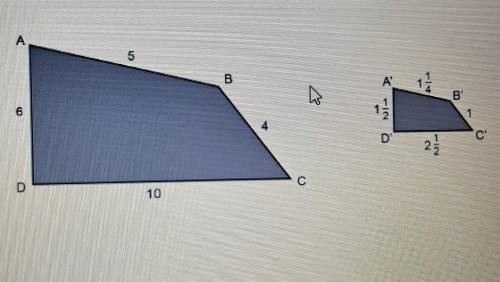 Quadrilateral A'B'C'D' is a dilation of quadrilateral ABCD about point P. Is this dilation a reduct