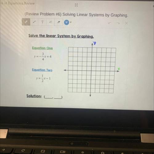 Solving linear systems by graphing