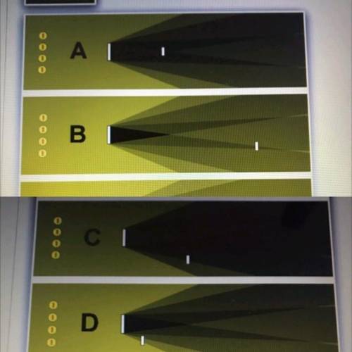 A light detector the pattern shown. What is the most likely location of the light detector..

A.Lo