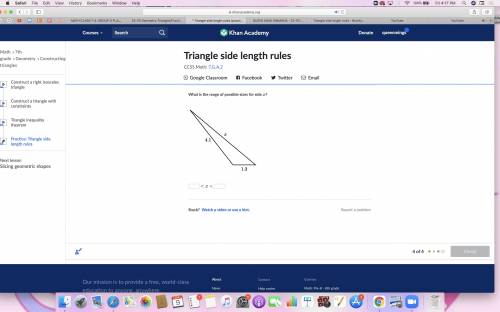 Triangle side length rules