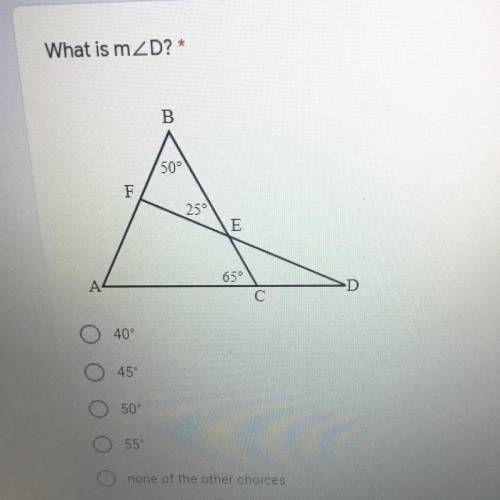 When given the picture using what you know find the answer. What is m