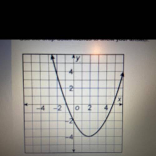 Use the graph to function f(x)= 0.5x square root of 2 - 2x-2.

The axis of symmetry is x= 
The ver