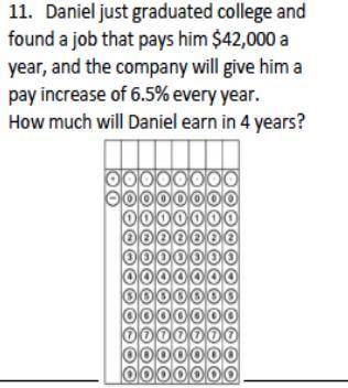 Daniel just graduated college and found a job that pays him $42,000 a year, and the company will gi