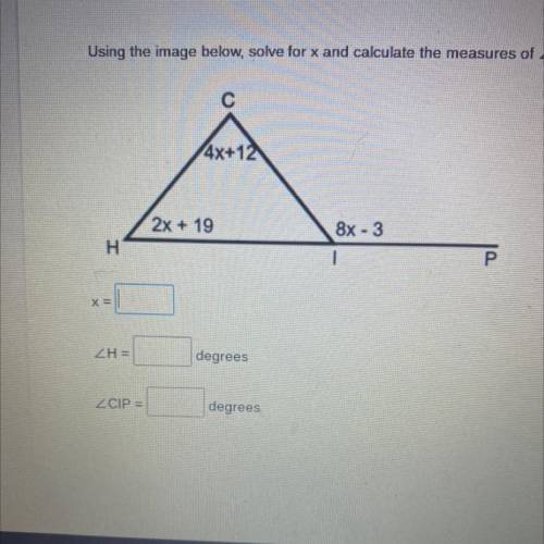 What would x equal and what are the measurements of