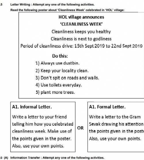 Letter writing on this topic Short letter body​