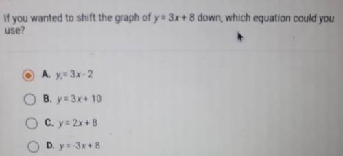 A.y=3x+8B.y=3x+10C.y=2x+8D.y=-3x+8​