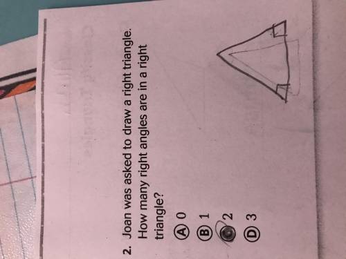 The answer to this question would be 2 because on the higher part of the triangle u can’t make a sq