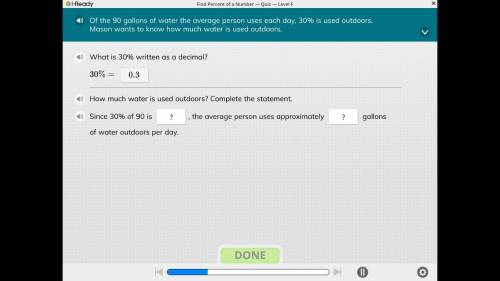 How much water is used outdoors. Complete The Statement.