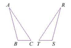 Given = △ABC ≅ △RST

If AB = 6, ST = 8, AC = 12, ∠A = 40°, and ∠T = 20°, Then what's the length of