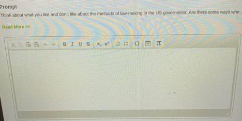 Prompt

Think about what you like and don't like about the methods of law-making in the US governm