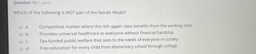 Which of the following is NOT part of the Nordic Model?