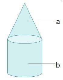 What shape is figure b?

Figure A is a cone and figure B is a cylinder.
cylinder
sphere
cone
pyram