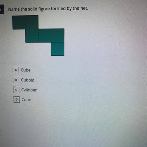 Name the solid figure formed by the net