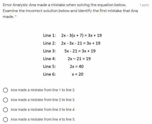 Pls help! Error Analysis problem