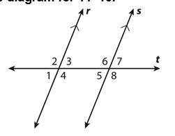 In the figure name ALL the angles that are congruent to angle 8.