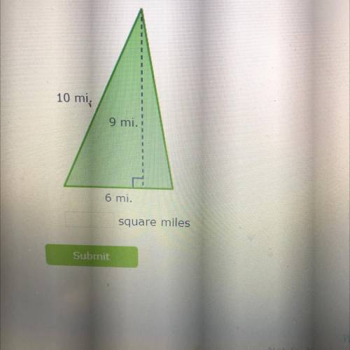 What is the area of the triangle?