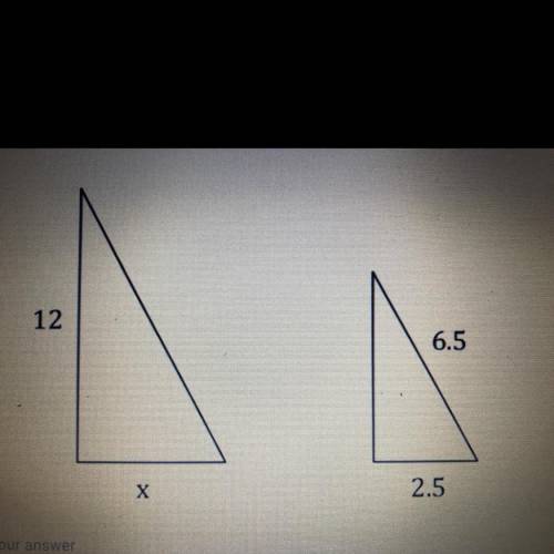 If the similar figures below are right triangles, what is the value of x? Round

answer to the nea